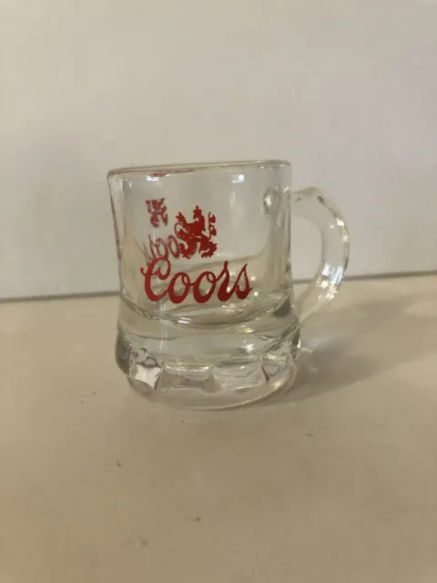 Coors Beer Mug Mini shot glass, COMBINED SHIPPING $1.00 EACH