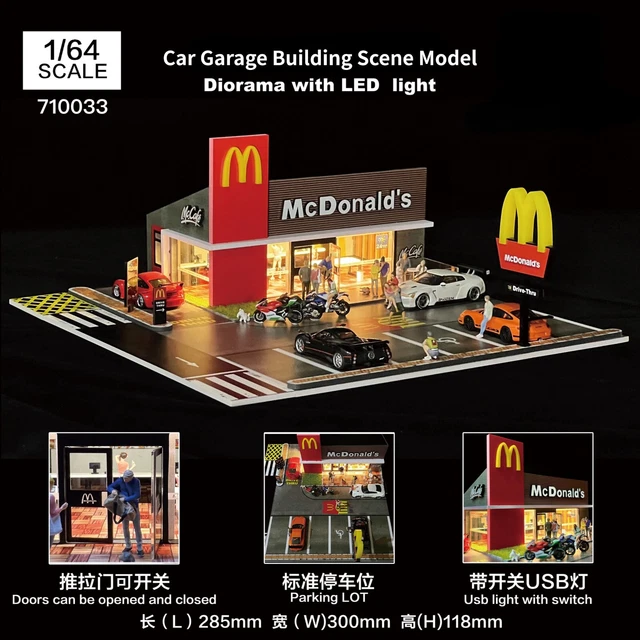 Étagère à Outils Miniature 1:64 En Résine Pour Diorama Garage - Pièces De Décor Pour Voitures Miniatures
