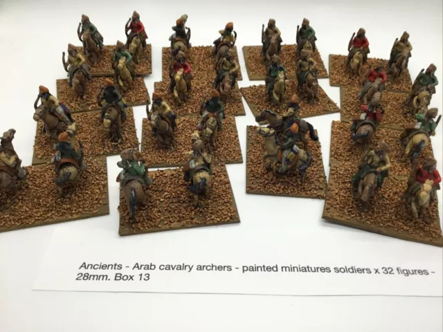 Wargaming - Antiguos - Arqueros de Caballería Bizantina / Árabe - Metal Pintado - 28 mm