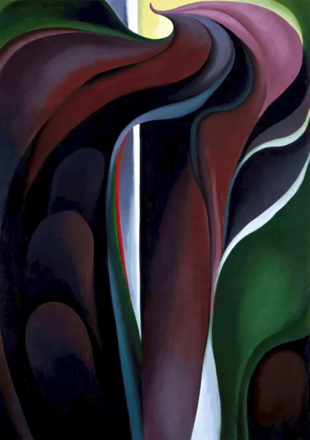 1536 Jack IN The Pulpit Abstraction No. 5 By G O'Keeffe - Giclee Fine Art Print