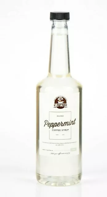 Peppermint Syrup 2 x Bottles. 750ml 2