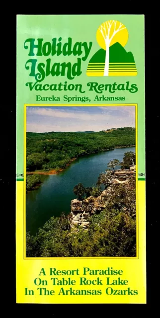 1990s Eureka Springs AR Holiday Island Vacation Rentals Vintage Travel Brochure