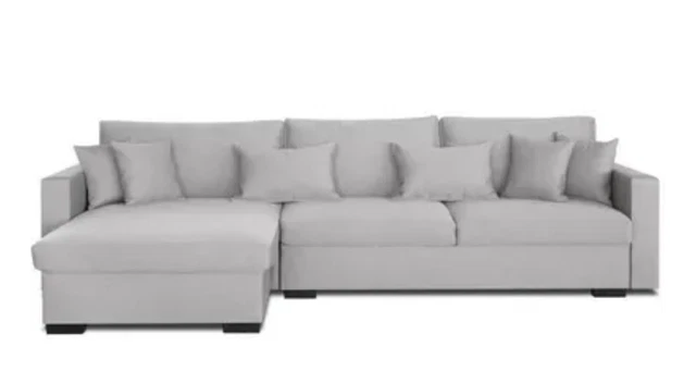 Séjour classique Imperial en cuir avec table basse dorée | Vimercati