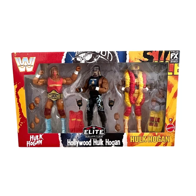 Action Figure WWE Elite Hollywood Hulk Hogan, Wrestlemania 15+ Cm Con 25 Punti Articolazione E Tecnologia TrueFX, Giocattolo Per Bambini 8+ Anni