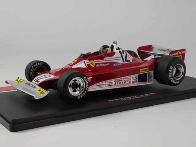 MCG Ferrari 312 T2 B #12 Carlos Reutemann Sweden GP 1977 1/18 MCG18625F