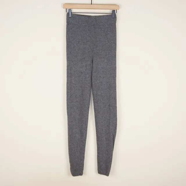 ZARA WOOL BLEND KNIT LEGGINGS Size S UK 8-10 High-Waisted KNITTED TROUSERS  Grey £14.99 - PicClick UK