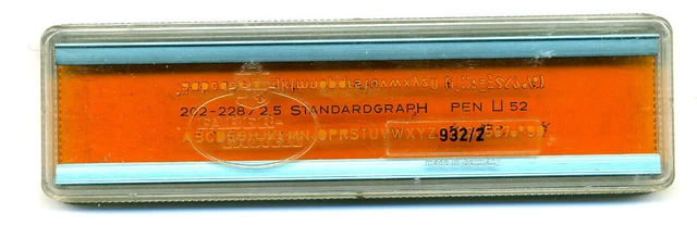 Schriftschablone 2,5 mm