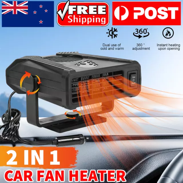 DC 12V 300W Portable Electric Car Heater Heating Fan Defogger Defroster Demister