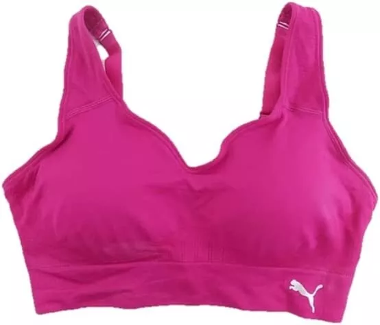 NWT Puma Womens Seamless Sports Bra Adjustable 2 Pack Blue/Pink Large $60 AA191