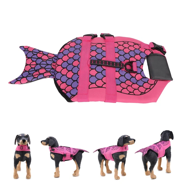 Chaleco salvavidas clásico para perros fácil de usar flotación transpirable transpirable