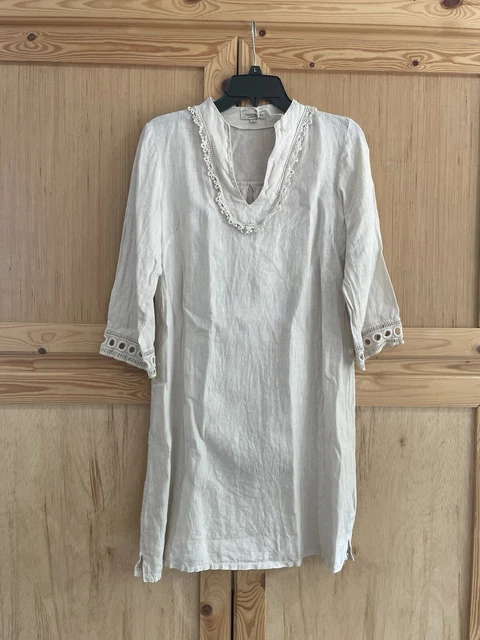 VIA SIGNORIA MADE In Italy Blue Tunic Dress Size S (approx 10-12) 14.00 -  PicClick UK