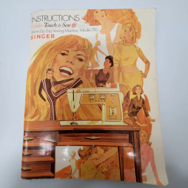 Manual de instrucciones máquina de coser Singer Golden Touch & Sew modelo 750