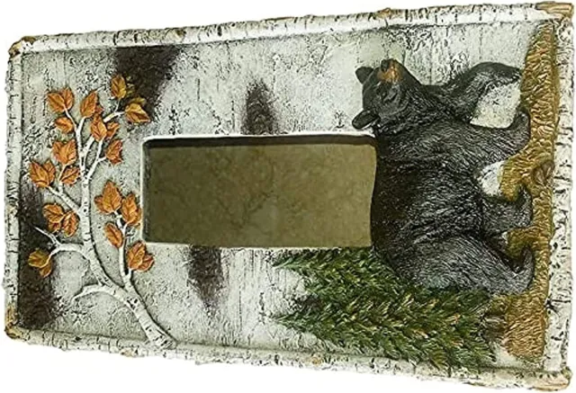 Comfy Hour Western Retro Collection 4" Rustic Nature Birch Black Bear Tissue Pap