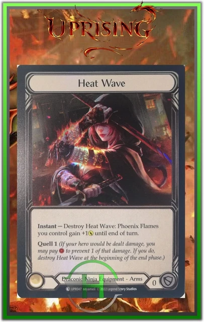 Heat Wave Rainbow Foil - FAB:Uprising - UPR047 - Carte Officielle Anglaise
