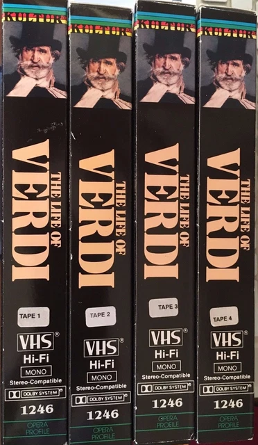 (未使用･未開封品)Life of Verdi [VHS] Lot of 4 The Life of Verdi VHS Tapes | eBay