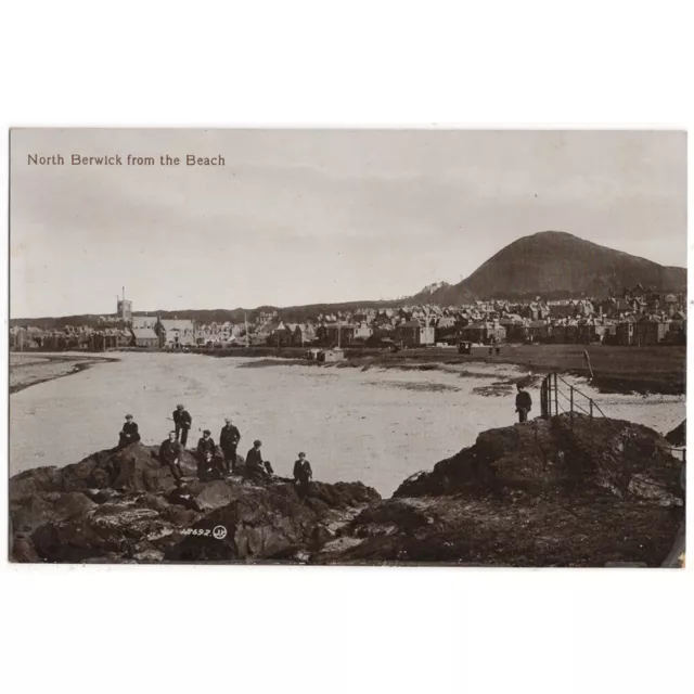NORTH BERWICK East Lothian view from the Beach RP Postcard, Unused