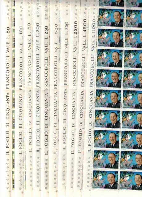 S43298 San Marino 1970 MNH Selection House Emissions IN Sheets Whole