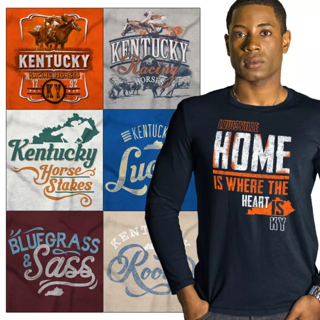 Kentucky Long Sleeved Graphic T For Mens Women Tees Shirts Derby Gift Tshirts