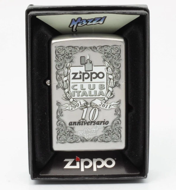 2011 Zippo Lighter Zippo Club Italia 10th Anniversary Mazzi Mint in Box b
