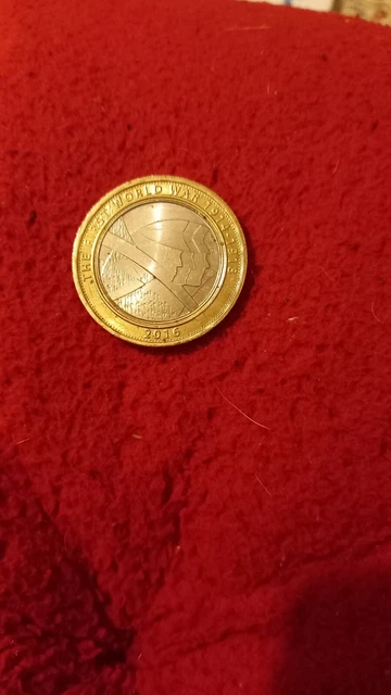 Highly Collectable 2016 WW1 1914-1918 (Army) £2.00 Coin. (Circulated) #1