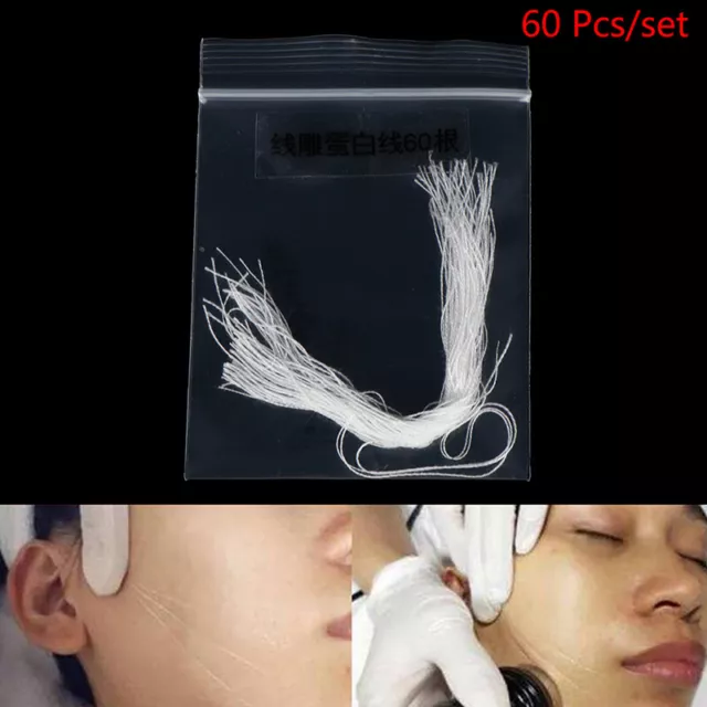 60 pezzi collagene viso lifting proteico peptide intaglio linee per radar