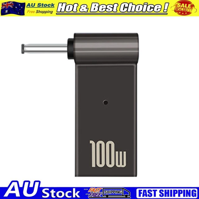 PD Type-C Female to DC Male Jack Plug Converter for 19V (4x1.35mm)