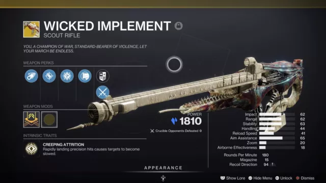 Wicked Implement Exotic Quest Completion (Deep Dive)+Collectables - PS4/5/Xbox