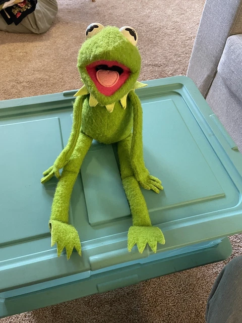 Vintage Plush Kermit the Frog #850 Jim Henson Muppet Doll Fisher Price Toy