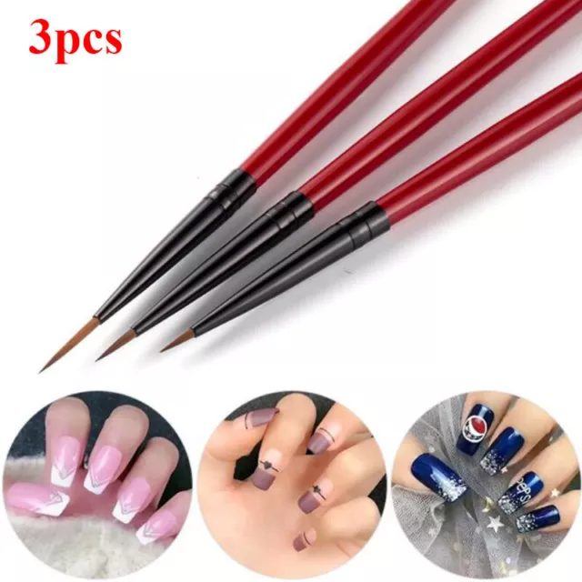 Nail Art Pen Dotting Peinture Dessin Uv Gel Liner Portable Brush Tool Set R