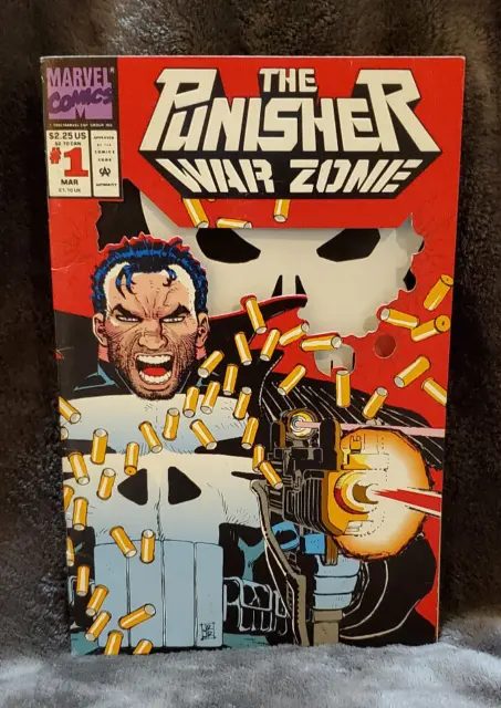 The Punisher War Zone #1 MAR 1992  Die-cut Cover