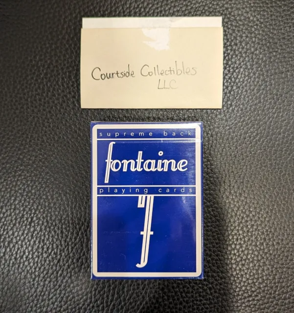 New Sealed Blue Fontaine Playing Cards Supreme Back First Edition Cardistry Deck