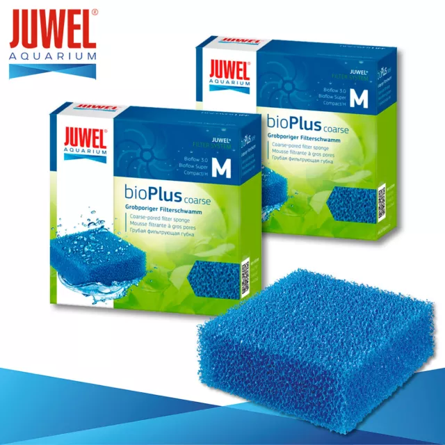 Juwel 2 X Bioplus Grossier Pores Éponge Filtrante M Aquarium Milieu Filtrant