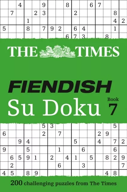 The Times Fiendish Su Doku Book 7 9780007516933 - Free Tracked Delivery