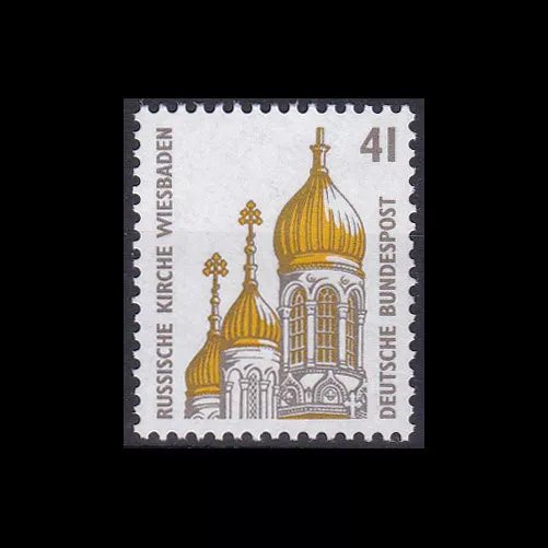 Bund BRD 1993 Mi 1687 SWK Russische Kirche Wiesbaden 41 Pf sauber postfrisch **