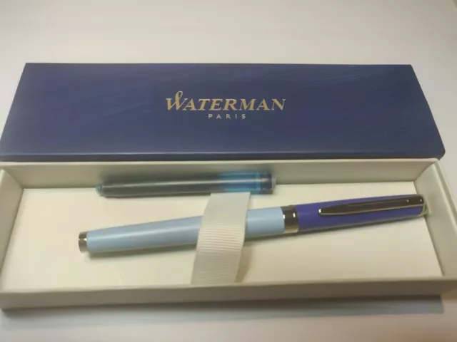 Waterman, Hemisphere Colour Blocking Blue, Füller, Feder M, In Geschenkbox, Neu