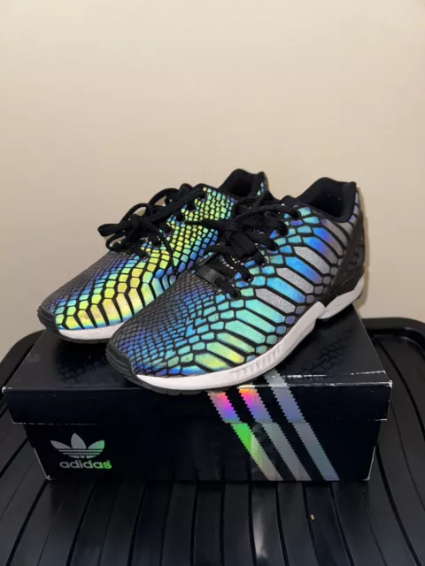 Adidas zx flux xeno black reflective outlet