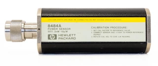 HP Agilent 8484A Average power sensor -70 -20dBm 10 MHz 18 GHz