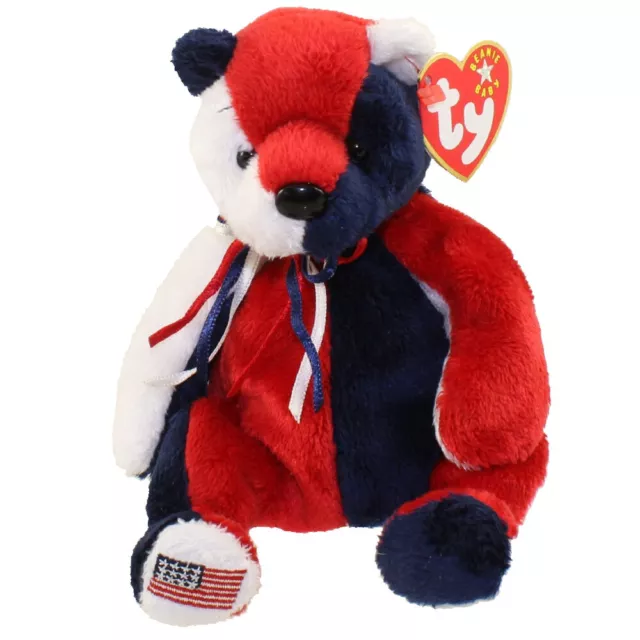 TY Beanie Baby - PATRIOT the Bear (Original Version) (7.5 inch) - MWMTs