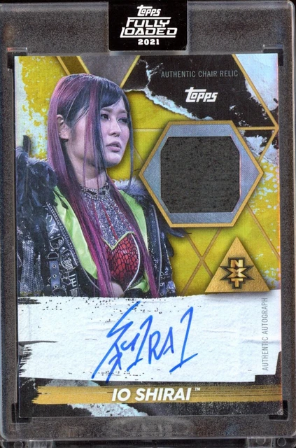 2021 Topps WWE Fully Loaded Io Shirai C-IS Chair Relic Auto /75 Iyo Sky 2021 Topps WWE Fully Loaded Io Shirai C-IS Chair Relic Auto /75 Iyo Sky