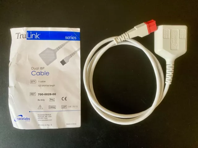 Spacelabs TruLink Dual IBP Cable 122cm/4ft model 700-0028-00