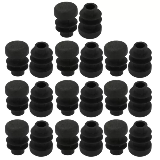 20pz 12mm inserto tubo sedia tappo gamba nera tonda tubo plastica CONNETTORE