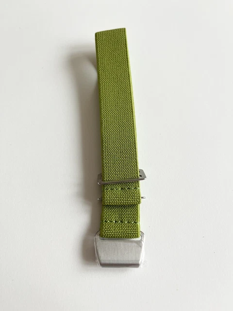 Bracelet Cuir Véritable Militaire 20mm - Pour Montre Ancienne Ou Chrono - Style Plongée