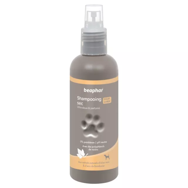 Shampoing Sec pour Chien Beaphar - Aloe Vera & Eau de Framboise - 200 ml