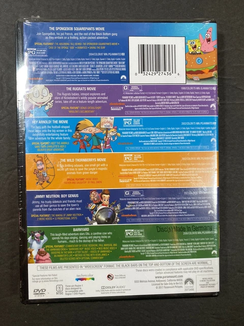 Nickelodeon Collection NICKELODEON 6-MOVIE COLLECTION DVD NEW SEALED Spongebob Rugrats Hey ...