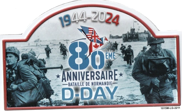 Pièce Commémorative 80ème Anniversaire Du Débarquement - Décoration Historique En Fer, Cadeau Collection - 4