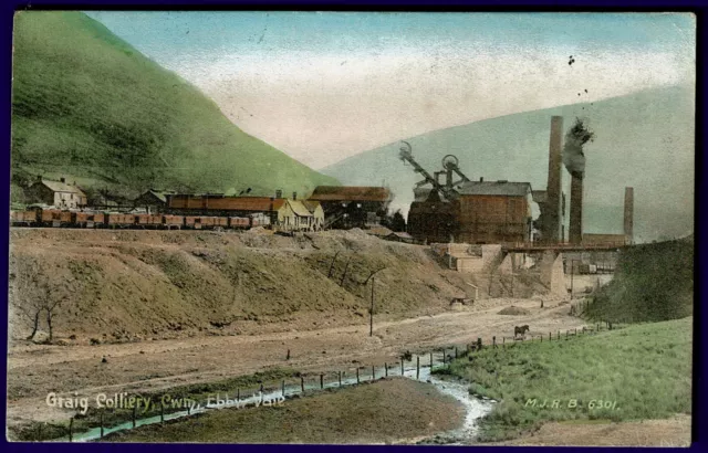 1908 Postcard - Graig Colliery - Cwm Ebbw Vale Monmouthshire Wales Closed 1920's