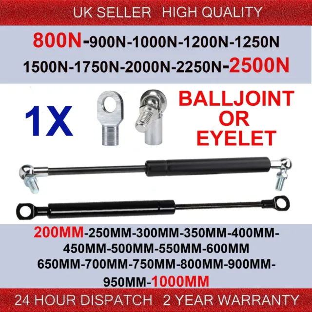 Universal Schwerlast Gasstreben 200-1000 Mm 800N-2500N Kugelgelenk Oder Öse