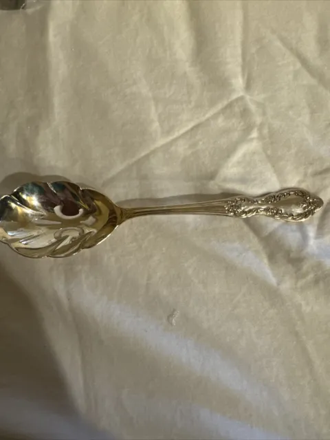 Grand Elegance/Southern Manor 1959 Wm Rogers Mfg Co Silver Serving Slotted Spoon