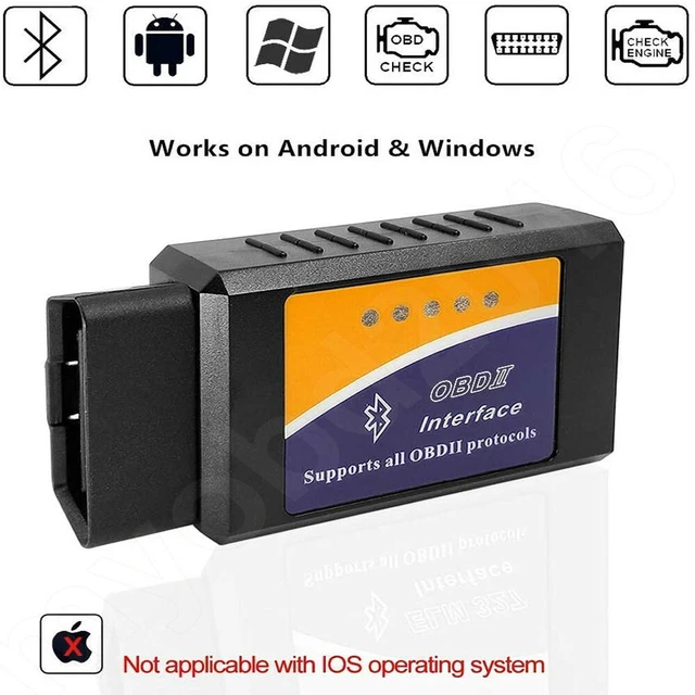 ELM327 EOBD BLUETOOTH Diagnostic OBD2 Car Engine Scanner Tool Fault