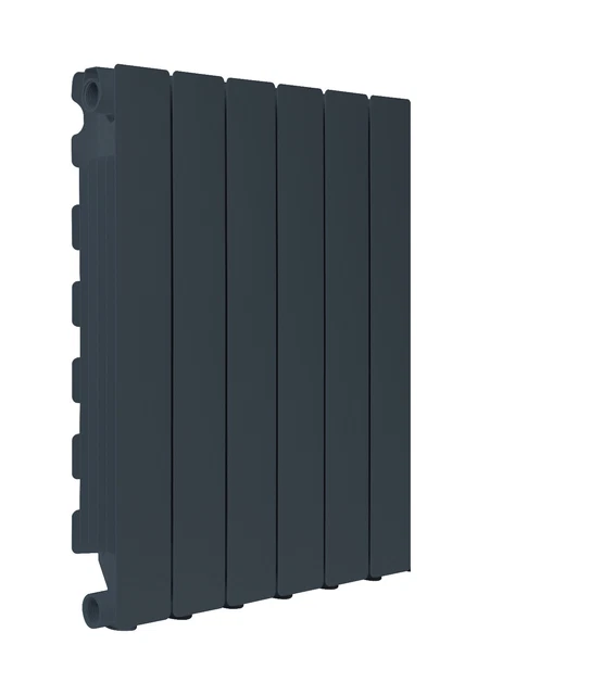 Fondital Hot Water Radiator - European Design, Gray, Blitz 4-500 6 element